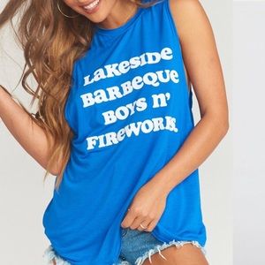 SHOW ME YOUR MUMU Mikey Muscle Tank Lakeside NWT M